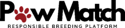PawMatch logo black for light backgrounds